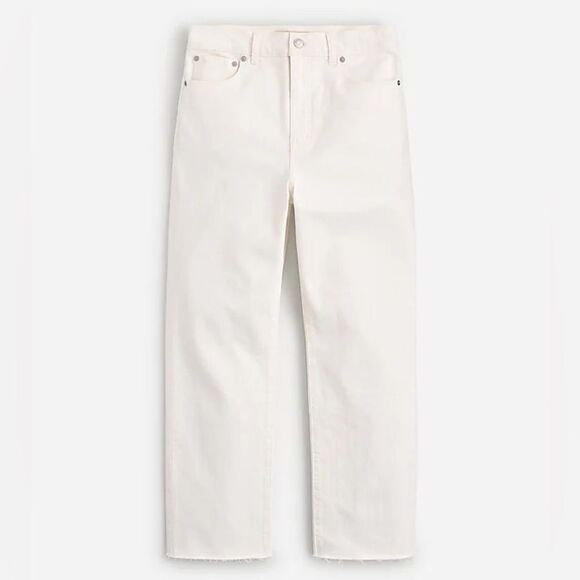 Madewell NWT The 90s Straight Crop Jeans Size 25 in Tile White | High Rise - Picture 6 of 10